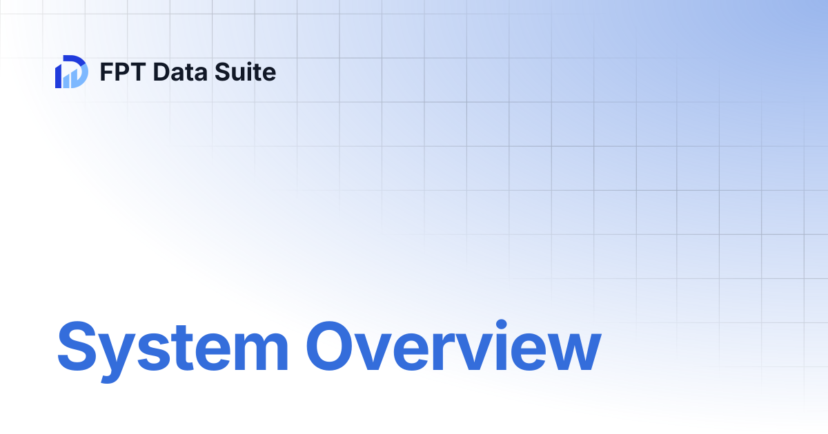 System Overview | Data Platform | FPT Data Suite